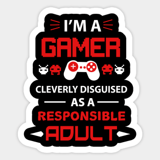 Yes I Play Games Sticker